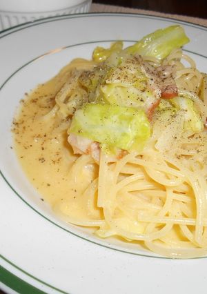 レモンがポイント♪キャベツカルボナーラ-レシピのメイン写真