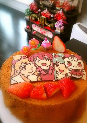 ひな祭りシフォン♪-レシピのメイン写真