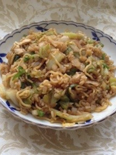 野菜が全体の2/3★ノンオイルそばめし-レシピのメイン写真