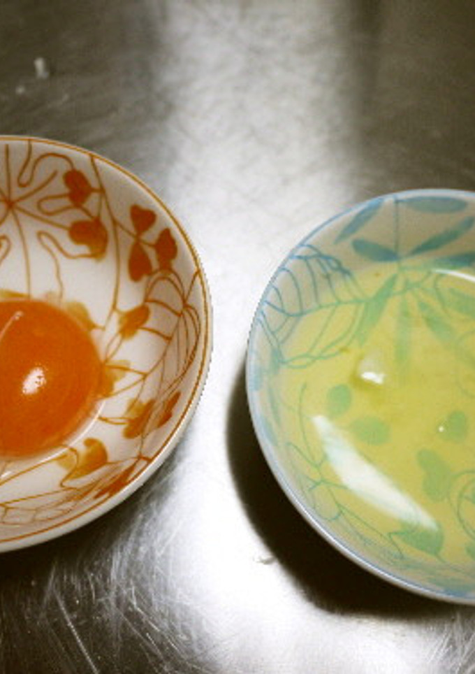 目からウロコ☆卵黄と卵白への仕分け-レシピのメイン写真