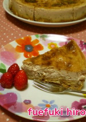 濃厚！いちごのベイクドチーズケーキ-レシピのメイン写真
