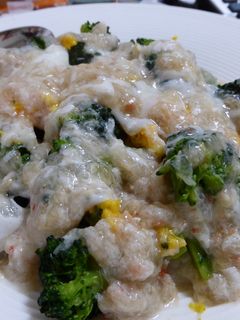 ブロッコリーとカニ缶の中華あんかけ丼-レシピのメイン写真