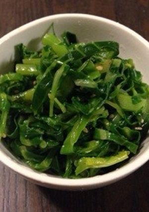 キャベツの外葉と大根の葉の簡単和え❀-レシピのメイン写真