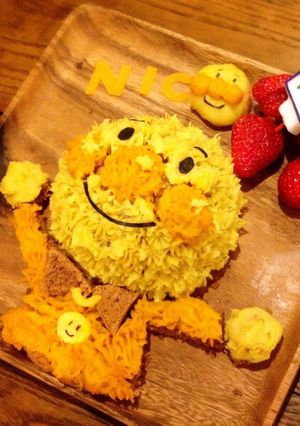 おいもとかぼちゃのアンパンマンケーキ-レシピのメイン写真