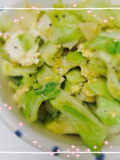 *春キャベツの卵炒め*-レシピのメイン写真