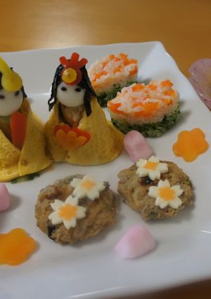 ひし餅パンケーキ　雛祭り　離乳食～幼児食-レシピのメイン写真