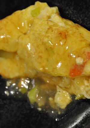フライパン一つで！かに玉風あんかけ-レシピのメイン写真