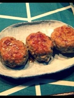 れんこんつくねのハンバーグ-レシピのメイン写真