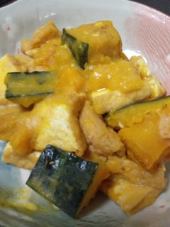 ☆かぼちゃと厚揚げの味噌煮☆-レシピのメイン写真