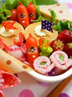 キャラ弁✳︎小人さんウィンナー♡-レシピのメイン写真