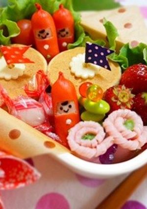 キャラ弁✳︎小人さんウィンナー♡-レシピのメイン写真