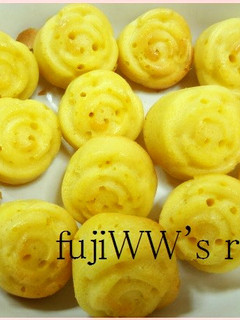 簡単かわいい薔薇マドレーヌ-レシピのメイン写真