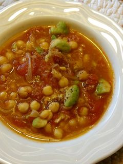 アボカドとひよこ豆のトマトスープ-レシピのメイン写真