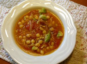 アボカドとひよこ豆のトマトスープ-レシピのメイン写真
