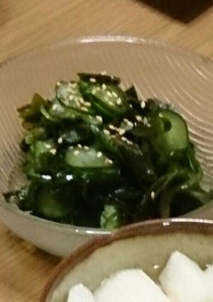 もう１品に♪胡瓜とワカメの酢の物(^^)-レシピのメイン写真