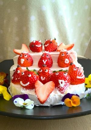 ＊ひな祭り＊簡単！おひなさまケーキ♪-レシピのメイン写真