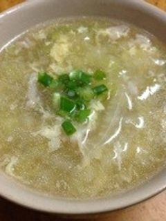 白菜の卵スープ*豚コマ入り-レシピのメイン写真