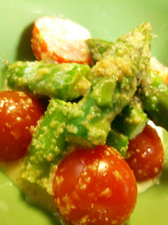 アスパラトマトの胡麻マヨサラダ-レシピのメイン写真