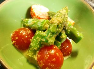 アスパラトマトの胡麻マヨサラダ-レシピのメイン写真