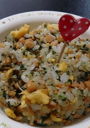 離乳食 後期 ふんわり納豆ﾁｬｰﾊﾝ-レシピのメイン写真