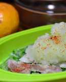 レンジde蒸し豚♪ゆず生ぽん酢をかけて