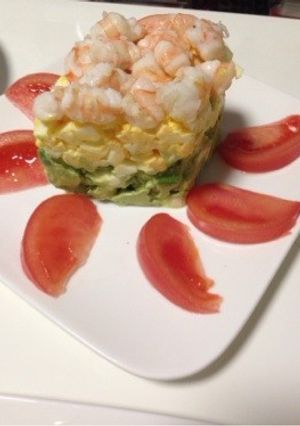 ひな祭りに！ひしもち風サラダ☆-レシピのメイン写真
