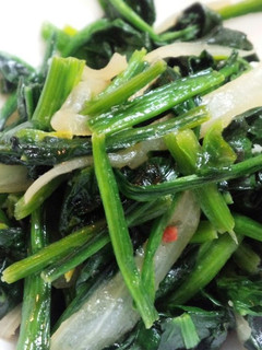 簡単。ほうれん草の炒め物。-レシピのメイン写真