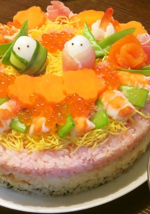 ☆ひな祭り☆ケーキ寿司-レシピのメイン写真