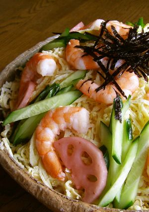 ひな祭りにも!!シンプルなちらし寿司♪-レシピのメイン写真