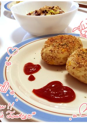 ごま香る♪揚げない♪おからのコロッケ風-レシピのメイン写真