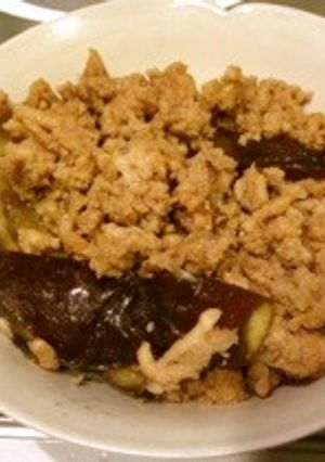 茄子と鶏挽肉の煮浸し-レシピのメイン写真