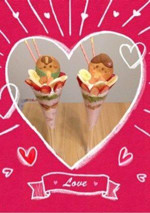 フルーチェで簡単パフェ＆ひな祭りクッキー-レシピのメイン写真