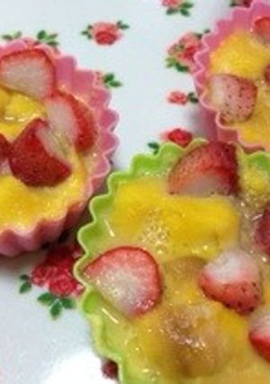 麩で♪なんちゃってパンプディング☆レンジ-レシピのメイン写真