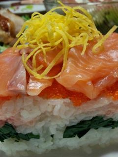 ひな祭りの押し寿司-レシピのメイン写真