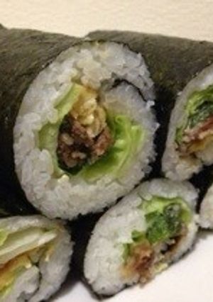 焼肉たまご海苔巻き☆花見行楽お弁当に-レシピのメイン写真