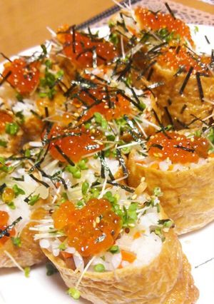 カンタン♪豪華♪寿司太郎でおいなりさん♡-レシピのメイン写真