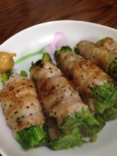 今度から菜の花はこれ!!菜の花の豚肉巻き-レシピのメイン写真
