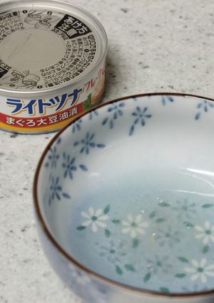 ☆簡単☆ ツナ缶の油切り-レシピのメイン写真