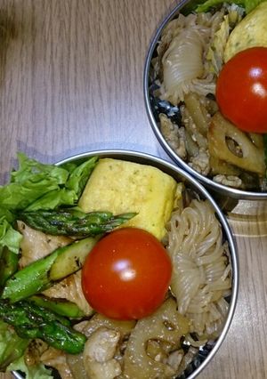 お弁当に！アスパラと豚肉の炒めもの！-レシピのメイン写真