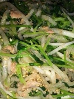 豆苗とツナの大根サラダ-レシピのメイン写真