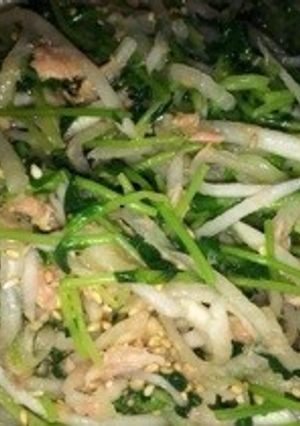 豆苗とツナの大根サラダ-レシピのメイン写真