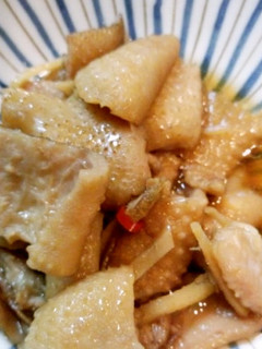 鳥皮のぴりから煮-レシピのメイン写真