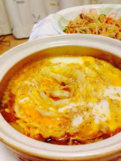 ほっくり&手軽!ツナと白菜の玉子とじ鍋♪-レシピのメイン写真