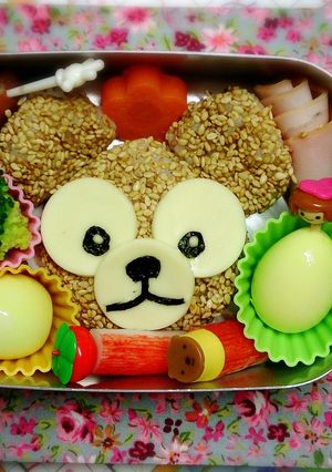 キャラ弁白ごま♪ダッフィー♪-レシピのメイン写真