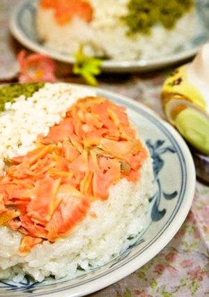 雛祭り✿お寿司が苦手な子の3色ご飯ケーキ-レシピのメイン写真
