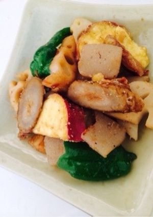 さつまいも入り。ごろごろ野菜のきんぴら-レシピのメイン写真