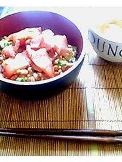 マグロ納豆丼-レシピのメイン写真