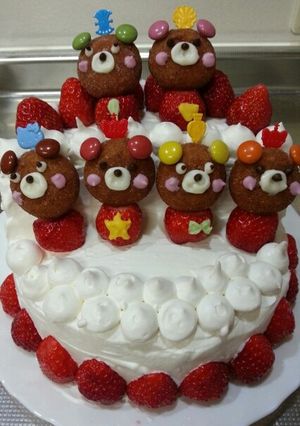 ケーキの飾りに☆くまさん-レシピのメイン写真