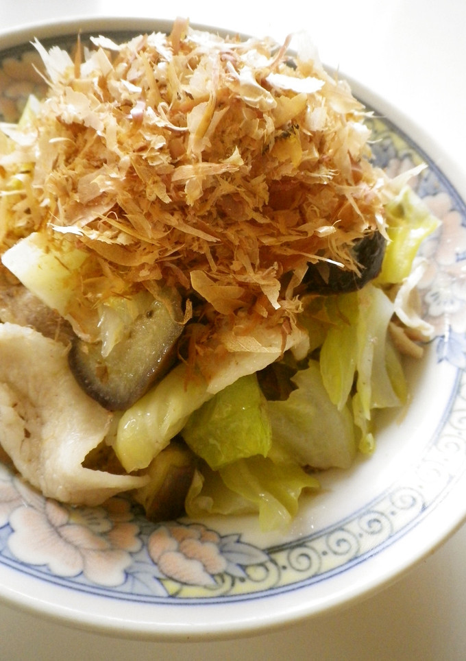 キャベツと茄子の蒸し豚(ﾟ(･･)ﾟ)-レシピのメイン写真