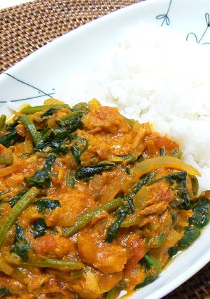 ほうれんそうとツナのヨーグルトカレー-レシピのメイン写真